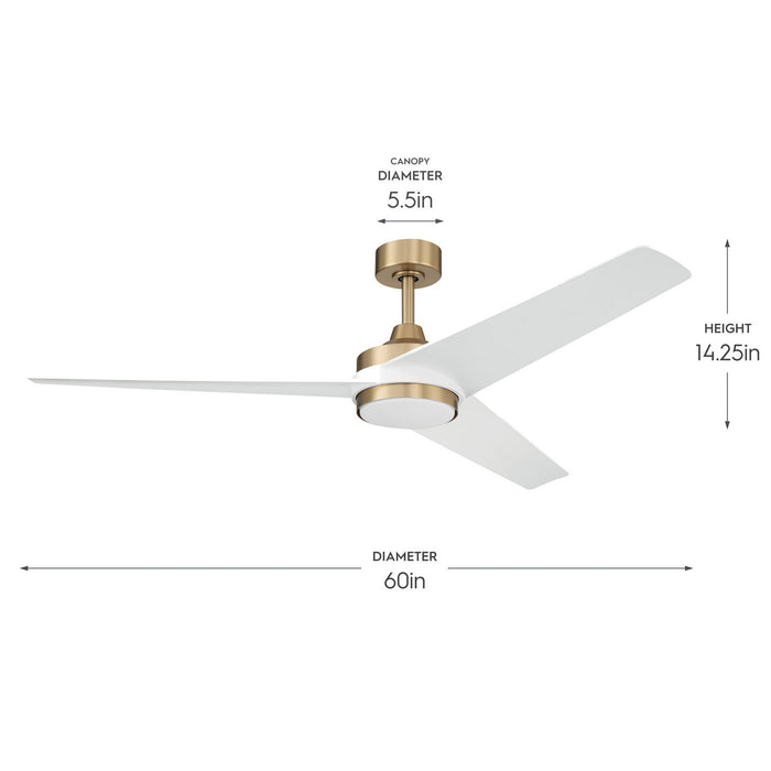 Progress Lighting - P250128-177-30 - 60" Ceiling Fan - Velto - Champagne Bronze