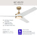 Progress Lighting - P250128-177-30 - 60" Ceiling Fan - Velto - Champagne Bronze