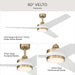 Progress Lighting - P250128-177-30 - 60" Ceiling Fan - Velto - Champagne Bronze