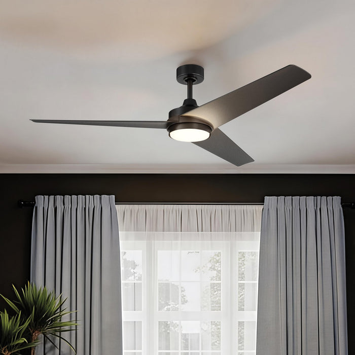 Progress Lighting - P250128-31M-30 - 60" Ceiling Fan - Velto - Matte Black