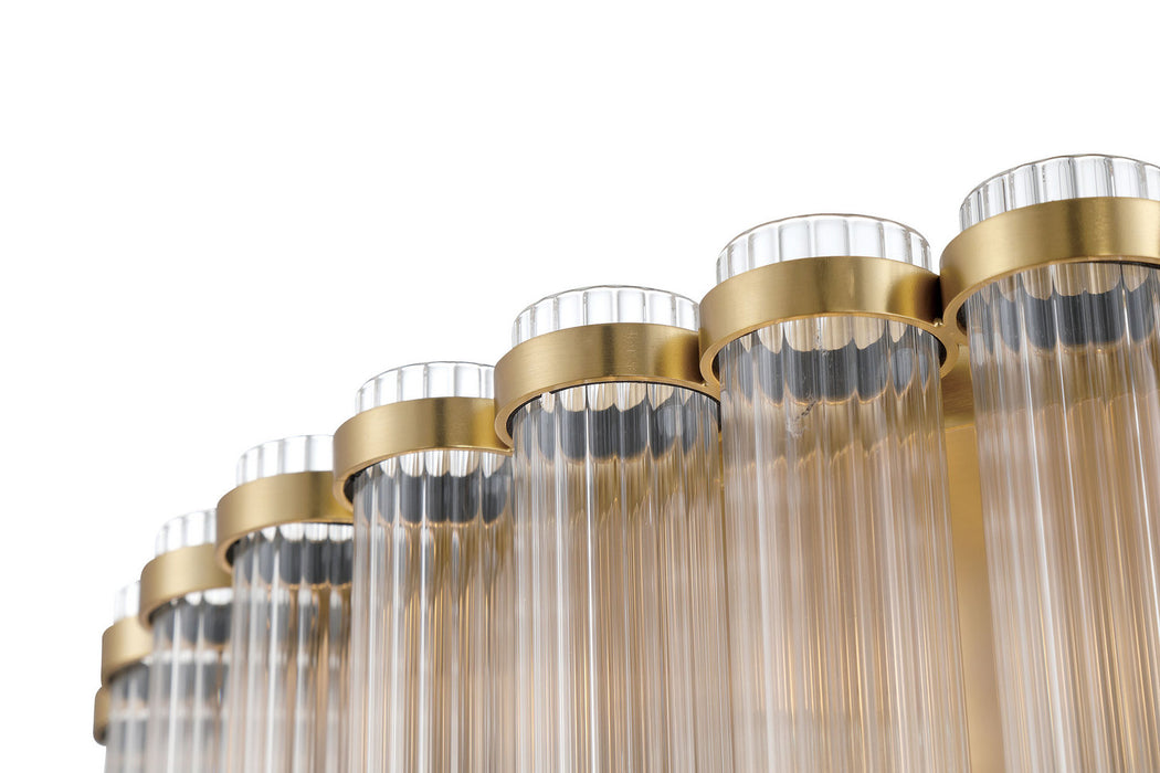 Eurofase - 49169-010 - Nine Light Flush Mount - Glasbury - Gold