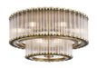 Eurofase - 49169-010 - Nine Light Flush Mount - Glasbury - Gold