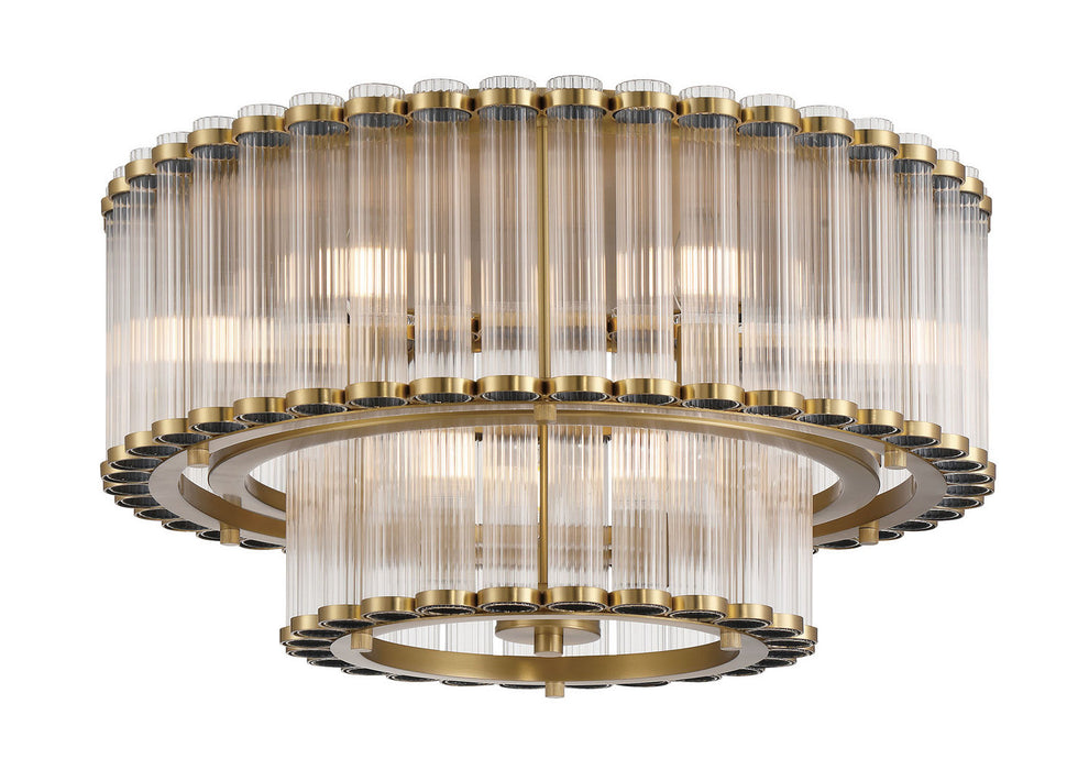 Eurofase - 49169-010 - Nine Light Flush Mount - Glasbury - Gold