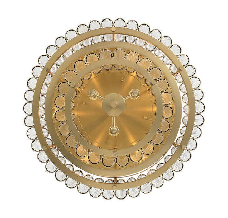 Eurofase - 49169-010 - Nine Light Flush Mount - Glasbury - Gold