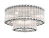 Eurofase - 49169-027 - Nine Light Flush Mount - Glasbury - Polished Nickel
