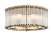 Eurofase - 49185-010 - Five Light Flush Mount - Glasbury - Gold