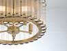 Eurofase - 49185-010 - Five Light Flush Mount - Glasbury - Gold