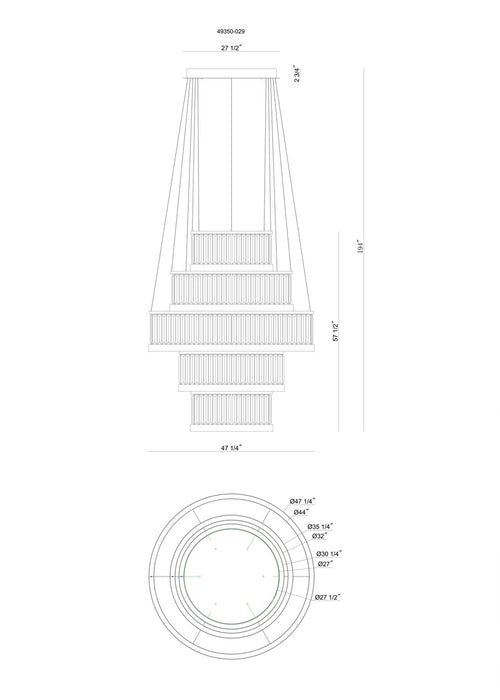 Eurofase - 49350-029 - LED Chandelier - Empra - Matte Black