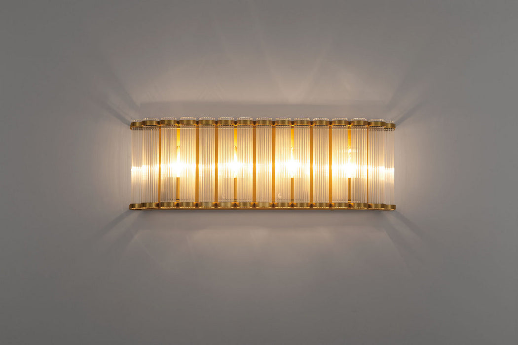Eurofase - 50042-012 - Four Light Vanity - Glasbury - Gold