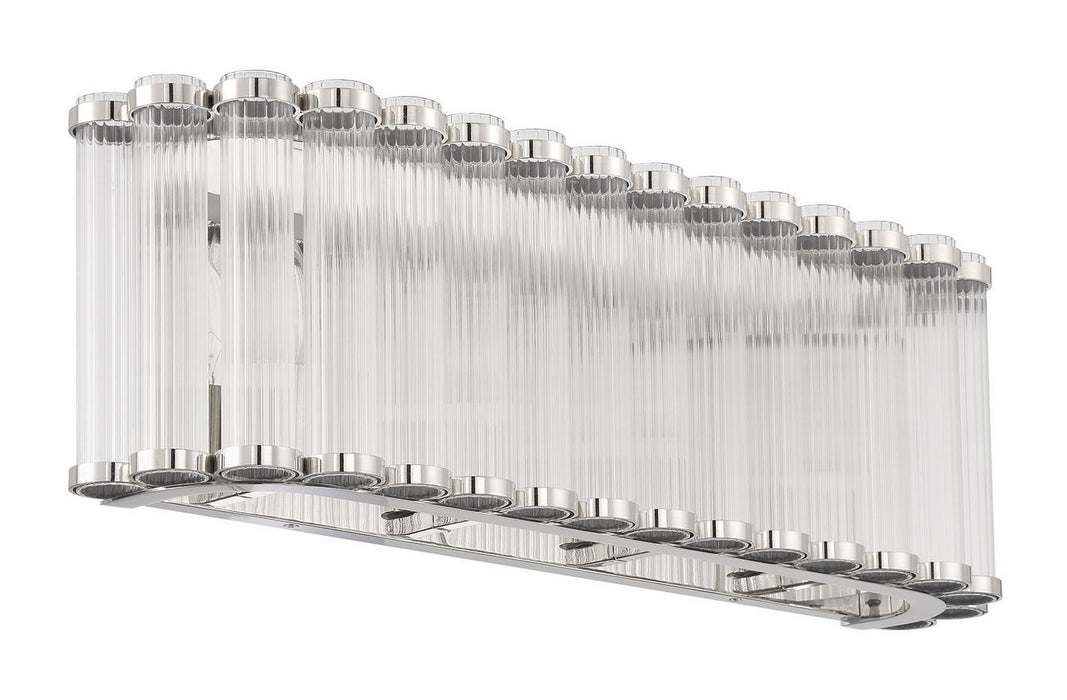 Eurofase - 50042-029 - Four Light Vanity - Glasbury - Polished Nickel