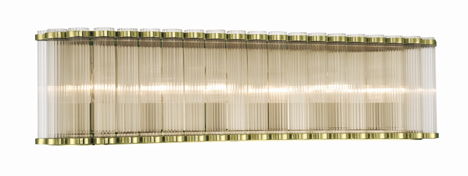 Eurofase - 50043-019 - Six Light Vanity - Glasbury - Gold