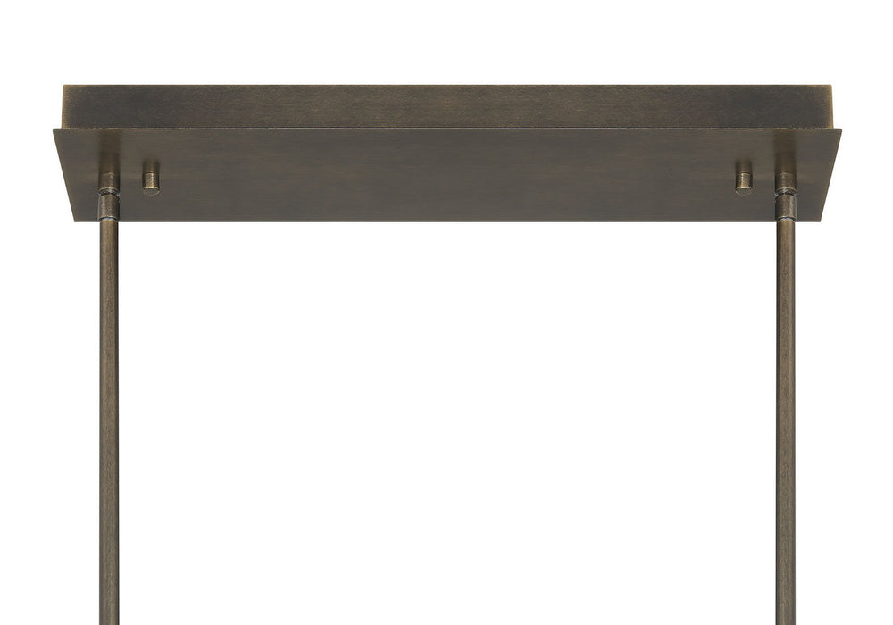 Eurofase - 50057-016 - LED Linear Chandelier - Neoness - Weathered Brass