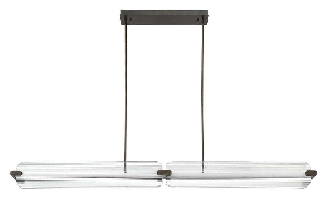 Eurofase - 50057-023 - LED Linear Chandelier - Neoness - Weathered Brass