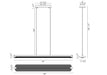 Eurofase - 50058-020 - LED Linear Chandelier - Neoness - Matte Black