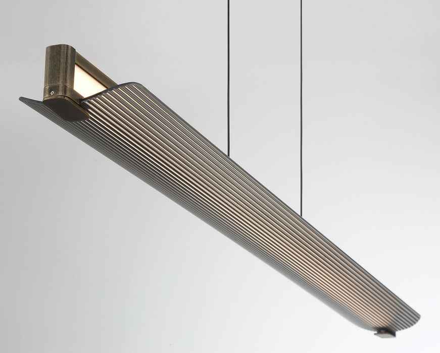 Eurofase - 50059-010 - LED Linear Chandelier - Neoness - Weathered Brass