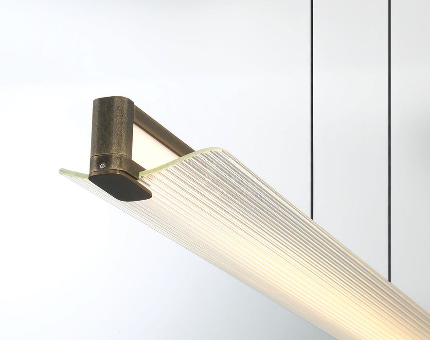 Eurofase - 50059-027 - LED Linear Chandelier - Neoness - Weathered Brass
