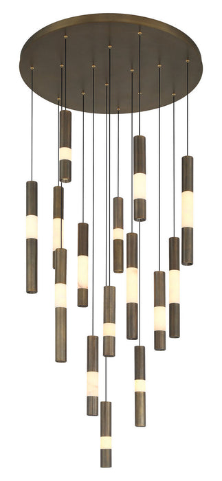 Eurofase - 50120-017 - LED Chandelier - Ronda - Weathered Brass