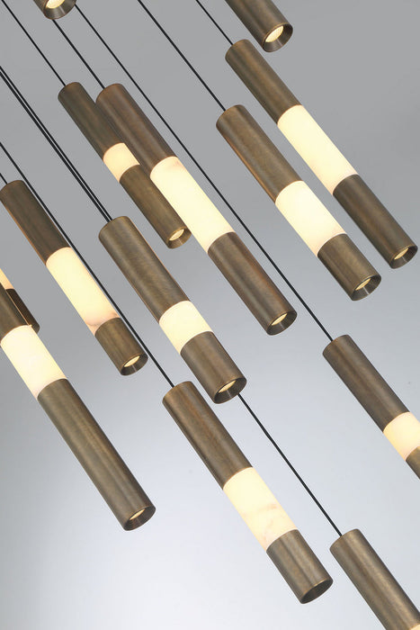Eurofase - 50120-017 - LED Chandelier - Ronda - Weathered Brass