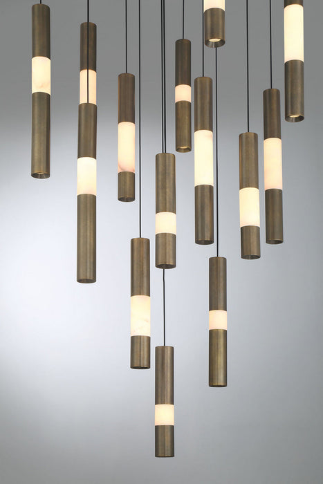 Eurofase - 50120-017 - LED Chandelier - Ronda - Weathered Brass