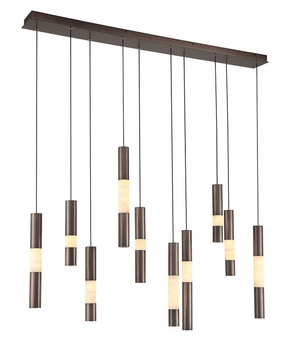 Eurofase - 50121-021 - LED Linear Chandelier - Ronda - Harlow Bronze