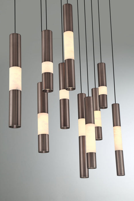Eurofase - 50121-021 - LED Linear Chandelier - Ronda - Harlow Bronze