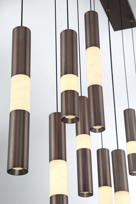 Eurofase - 50121-021 - LED Linear Chandelier - Ronda - Harlow Bronze