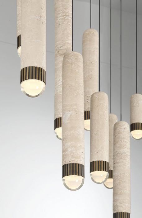 Eurofase - 50129-027 - LED Linear Chandelier - Cambre - Antique Brass