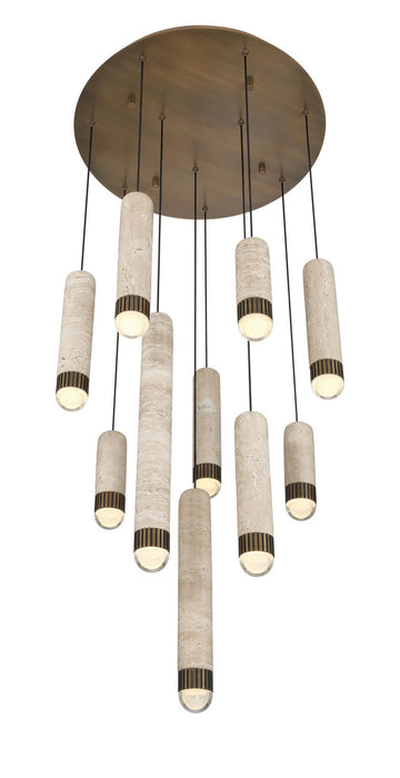 Eurofase - 50130-023 - LED Chandelier - Cambre - Antique Brass