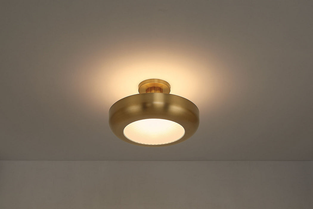 Eurofase - 50389-025 - LED Semi-Flush Mount - Macey - Antique Brass