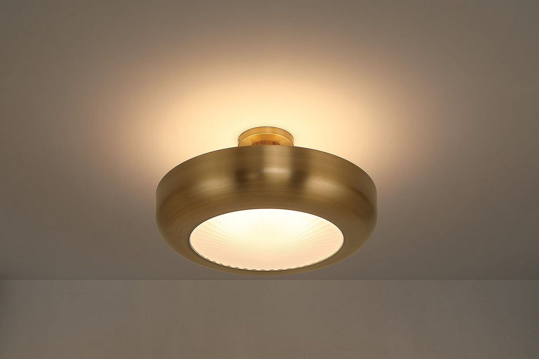 Eurofase - 50390-021 - LED Semi-Flush Mount - Macey - Antique Brass