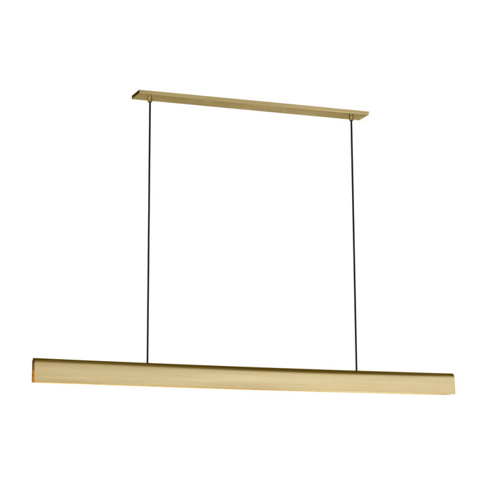 Visual Comfort Modern - PBLS79927HAB - LED Linear Chandelier - Cloak - Hand-Rubbed Antique Brass