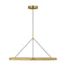 Visual Comfort Modern - PBCH80427HAB - LED Chandelier - Cloak - Hand-Rubbed Antique Brass