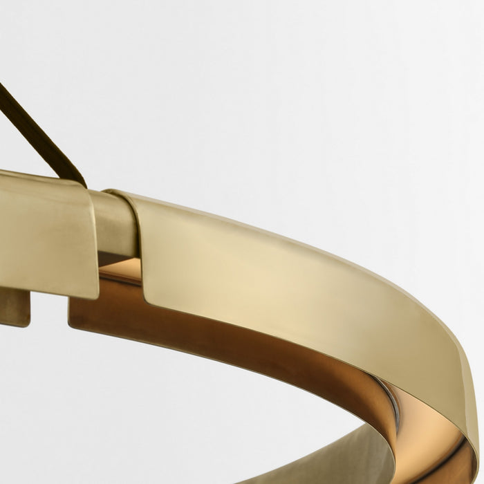 Visual Comfort Modern - PBCH80427HAB - LED Chandelier - Cloak - Hand-Rubbed Antique Brass