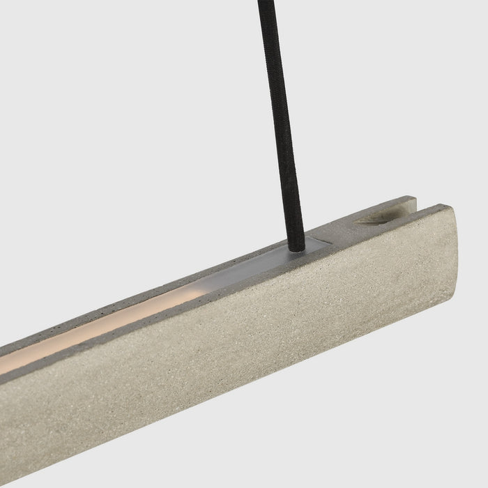 Visual Comfort Modern - MDLS79727BHC - LED Linear Chandelier - Lino - Honed Concrete