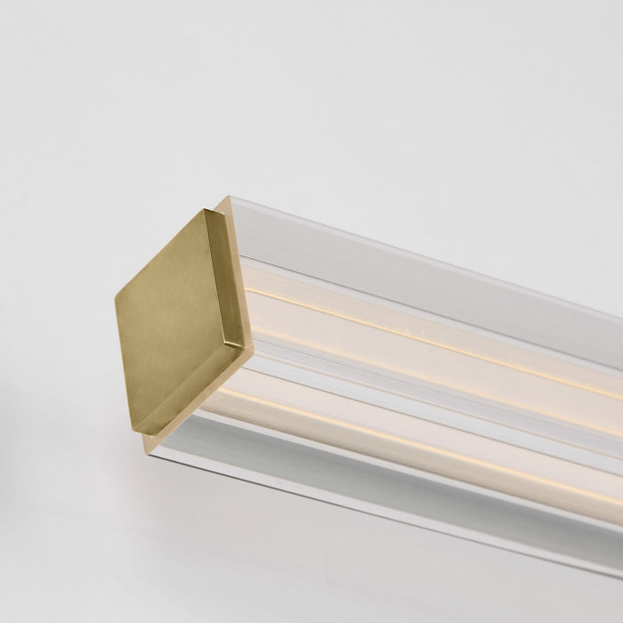 Visual Comfort Modern - SLV84827HABCA - LED Vanity - Reiya Square - Hand-Rubbed Antique Brass