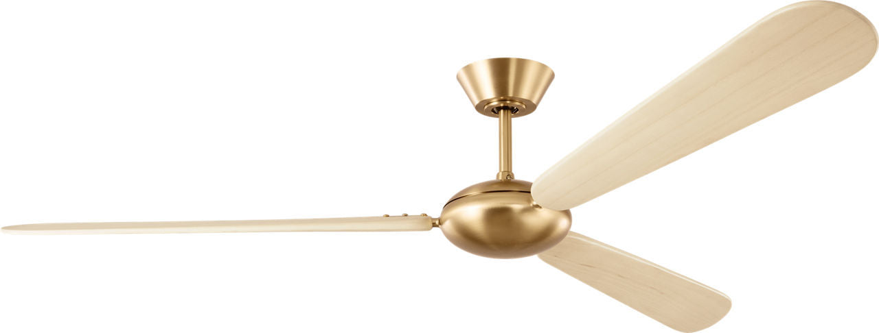 Visual Comfort Fan - 3PODSM64BBSWWO - 64" Ceiling Fan - Pod - Burnished Brass