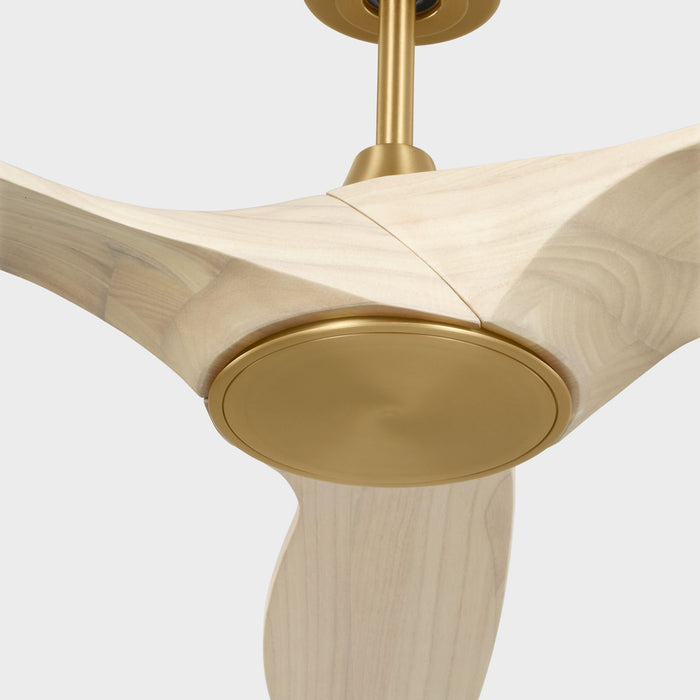 Visual Comfort Fan - 3SLNSM52BBSWWOD - 52" Ceiling Fan - Selen - Burnished Brass