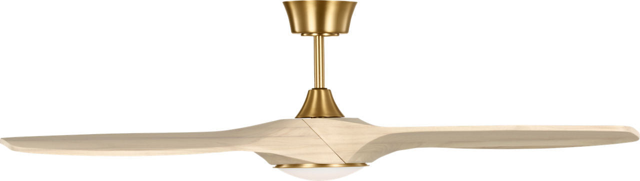 Visual Comfort Fan - 3SLNSM52BBSWWOD - 52" Ceiling Fan - Selen - Burnished Brass