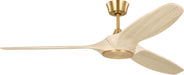 Visual Comfort Fan - 3SLNSM60BBSWWOD - 60" Ceiling Fan - Selen - Burnished Brass