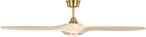 Visual Comfort Fan - 3SLNSM60BBSWWOD - 60" Ceiling Fan - Selen - Burnished Brass