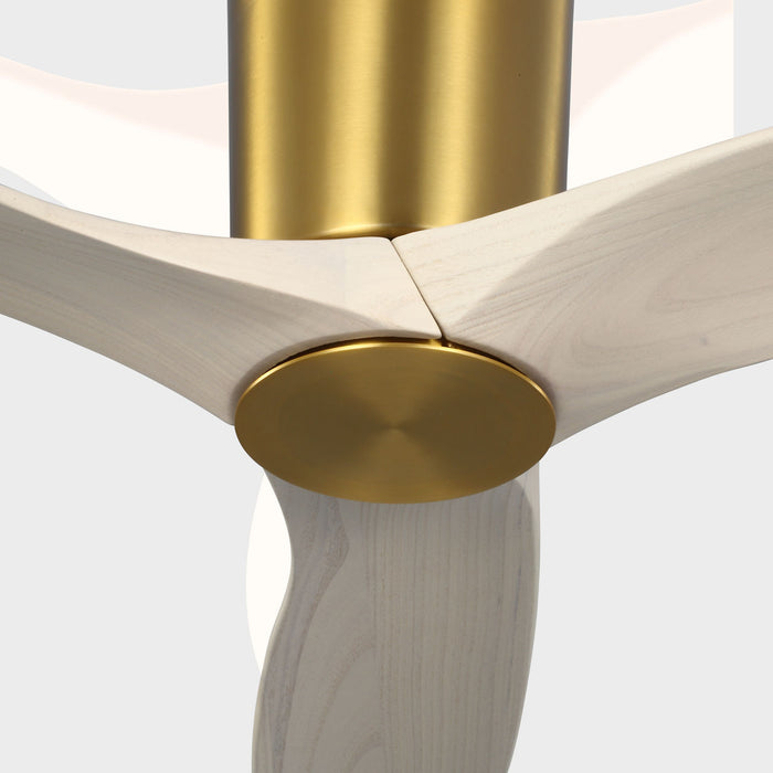 Visual Comfort Fan - 3SYRHSM52BBSWWOD - 52" Ceiling Fan - Seyra - Burnished Brass