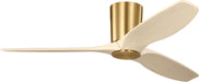 Visual Comfort Fan - 3SYRHSM52BBSWWOD - 52" Ceiling Fan - Seyra - Burnished Brass