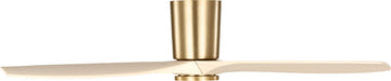 Visual Comfort Fan - 3SYRHSM52BBSWWOD - 52" Ceiling Fan - Seyra - Burnished Brass