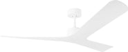 Visual Comfort Fan - 3TPKSM57RZW - 57" Ceiling Fan - Tri Plank - Matte White