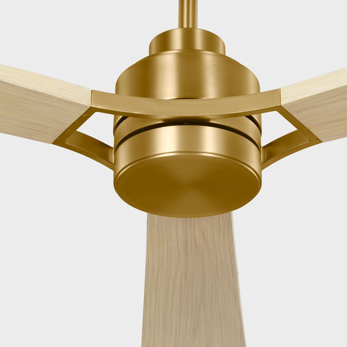 Visual Comfort Fan - 3TRLSM60BBSWWOD - 60" Ceiling Fan - Trillium - Burnished Brass