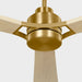 Visual Comfort Fan - 3TRLSM60BBSWWOD - 60" Ceiling Fan - Trillium - Burnished Brass
