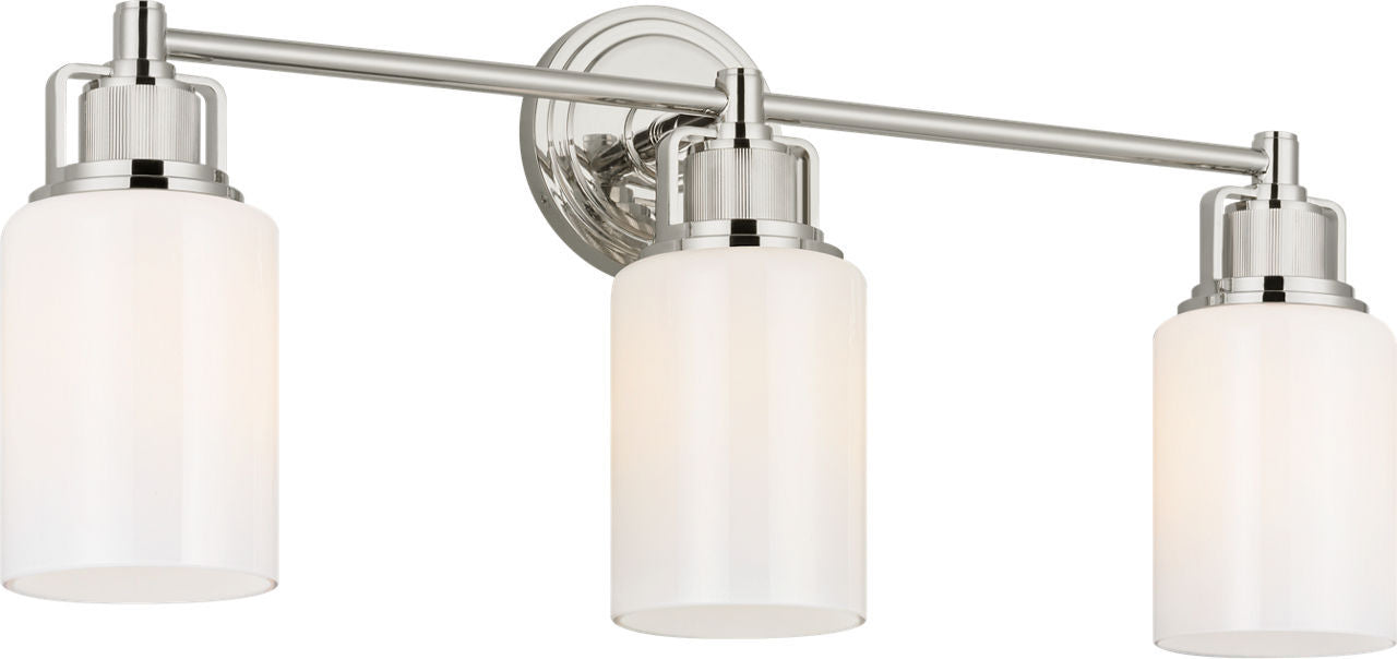 Visual Comfort Studio - CV1113PN - Three Light Bath - Ashford - Polished Nickel/Polished Nickel