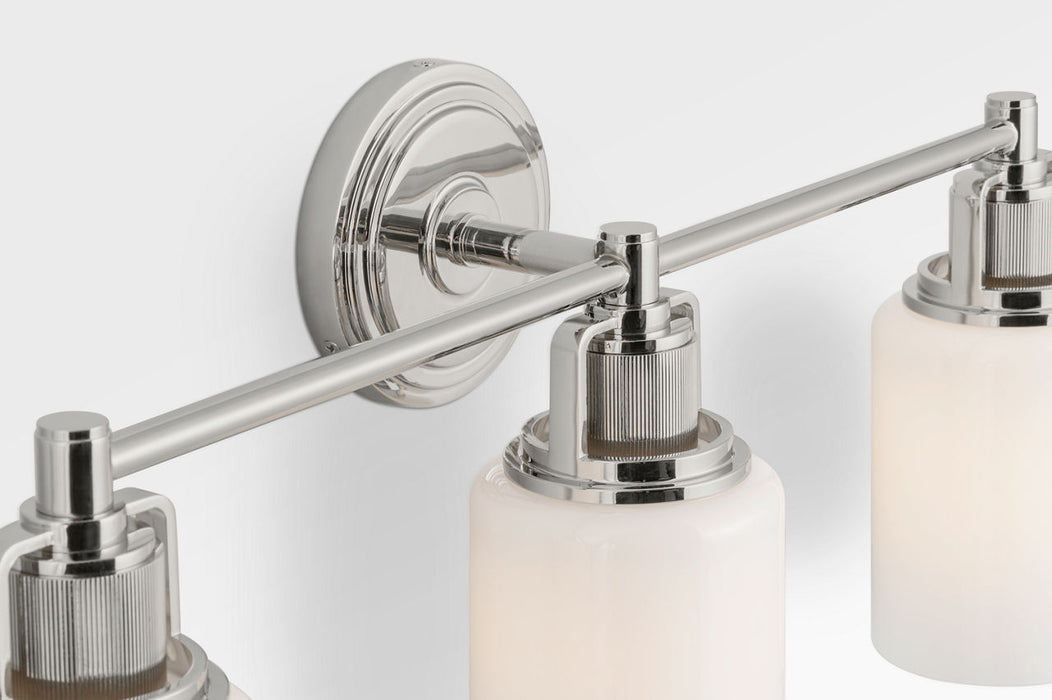 Visual Comfort Studio - CV1113PN - Three Light Bath - Ashford - Polished Nickel/Polished Nickel