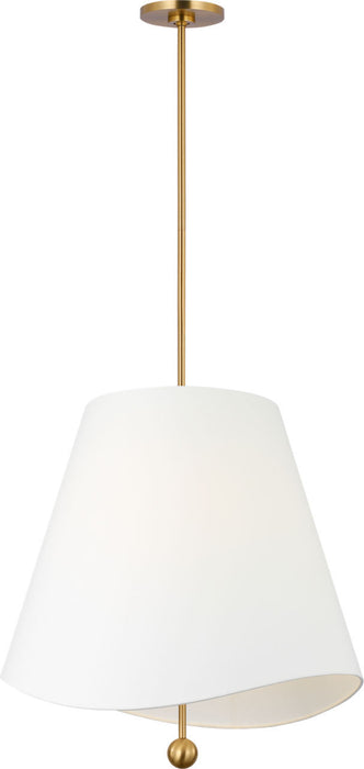 Visual Comfort Studio - KSP1224BBS - Four Light Hanging Shade - Beauvoir - Burnished Brass/Burnished Brass
