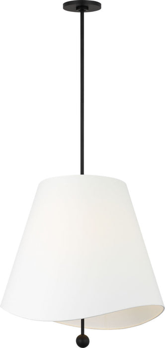 Visual Comfort Studio - KSP1224MBK - Four Light Hanging Shade - Beauvoir - Midnight Black/Midnight Black